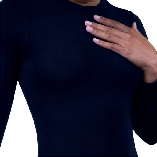 Long sleeve military bodysuit for women