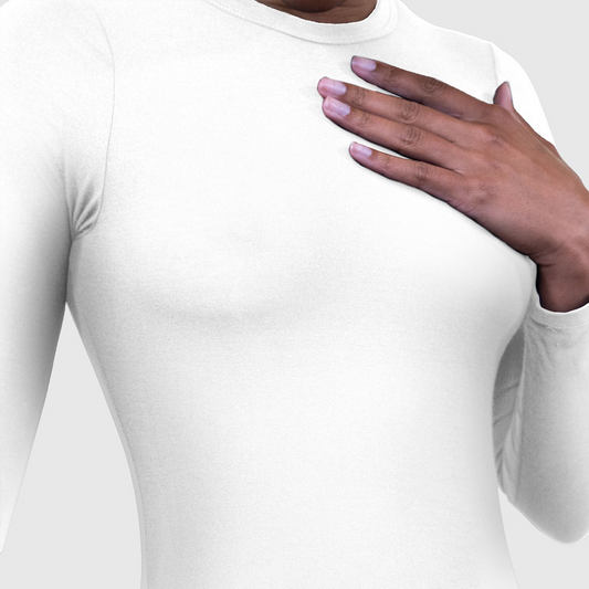 White Front Close UpBodySuit