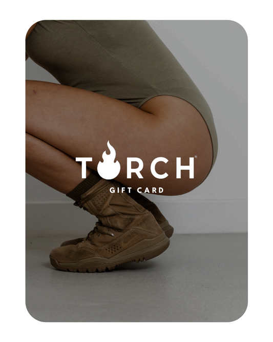 Give the gift of confidence with a TORCH Warriorwear Gift Card. Perfect for military women who lead with strength and style—on duty, off duty, and everywhere in between.